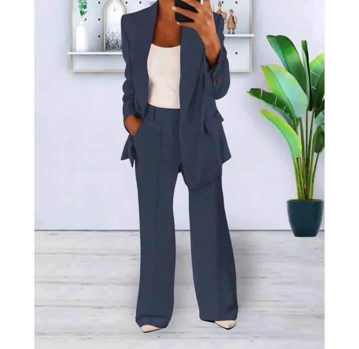Valenzora | Elegant trouser suit and jacket set for women