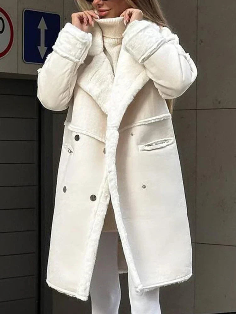 Valenzora - Long faux fur jacket