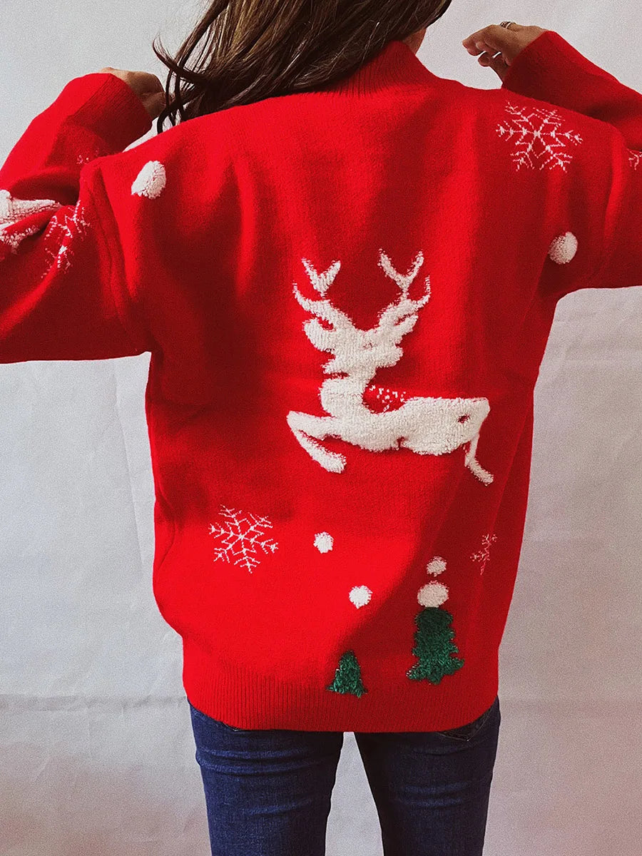 Valenzora - Ugly Christmas sweater - High neck and long sleeves