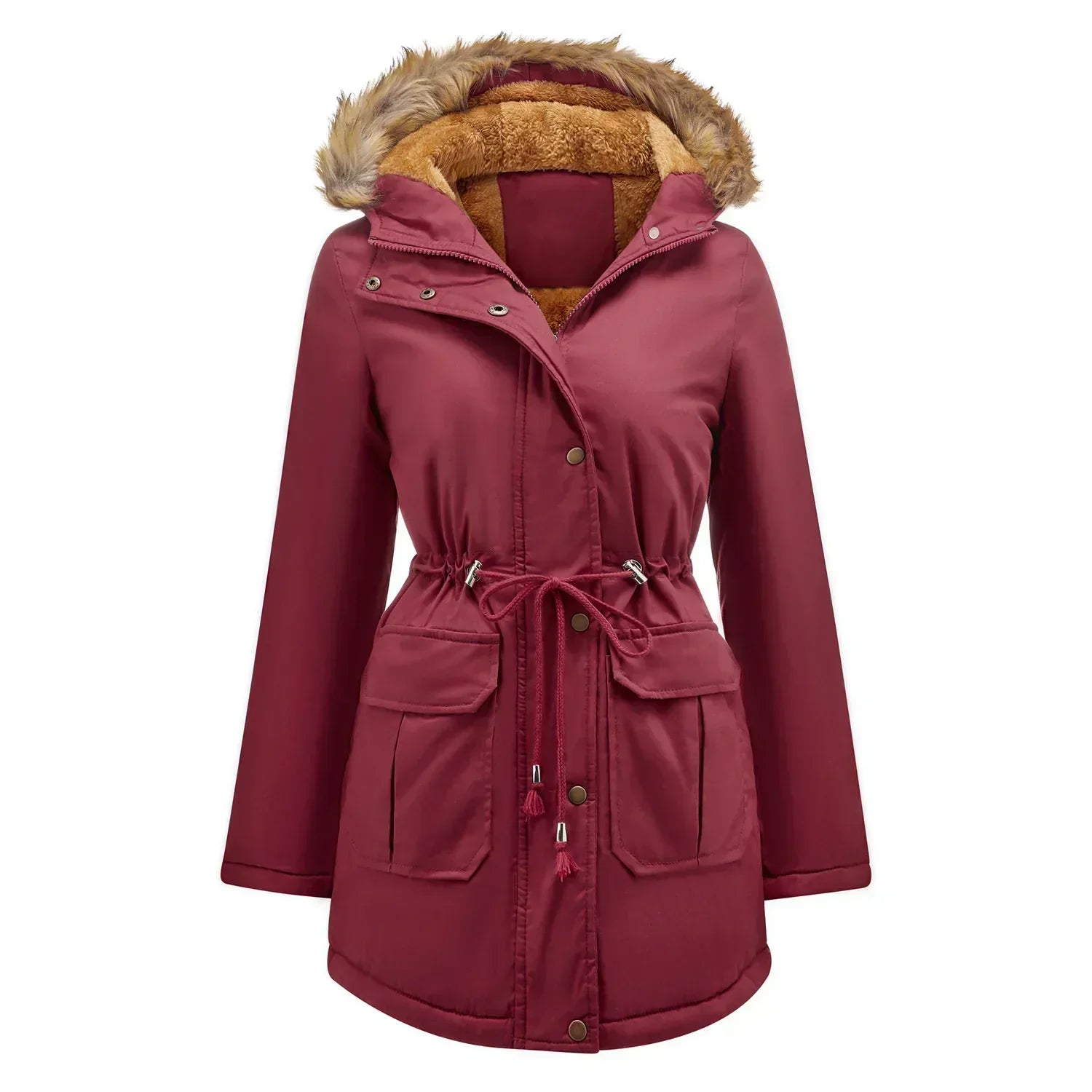Valenzora – Langer Parka mit Fell