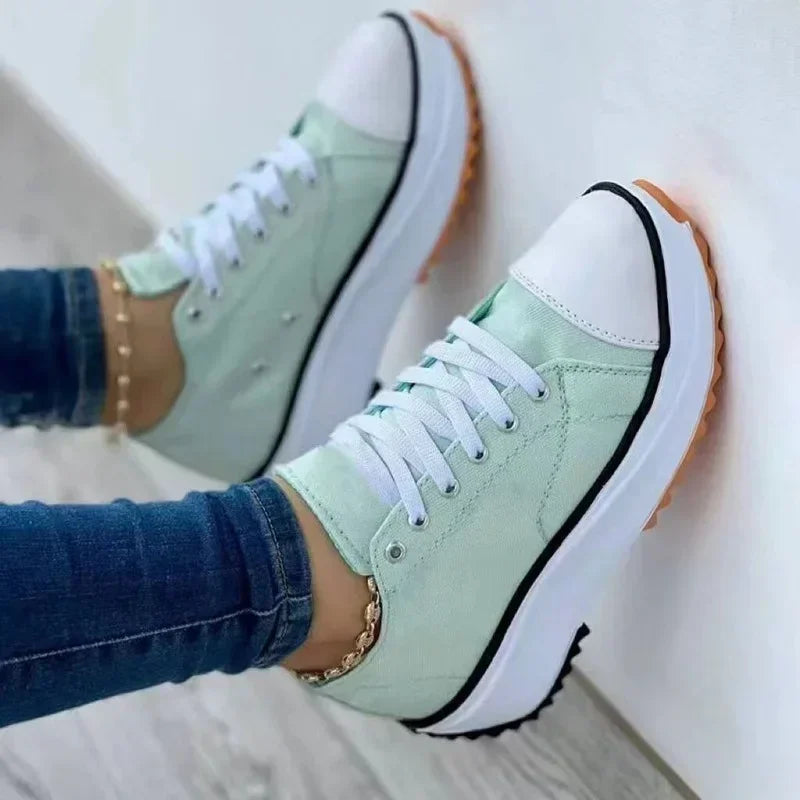 Valenzora | Leinwand-Sneakers zum Schnüren für die Freizeit