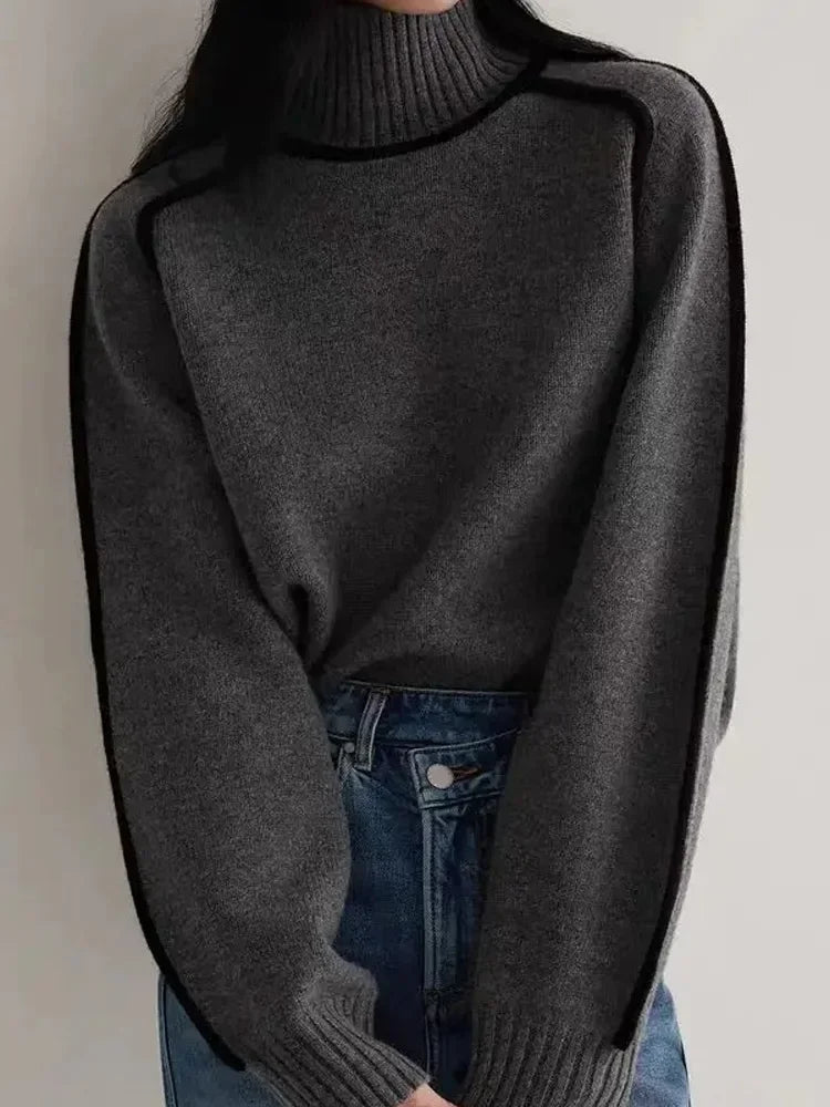 Valenzora | Warm women's turtleneck sweater || winter