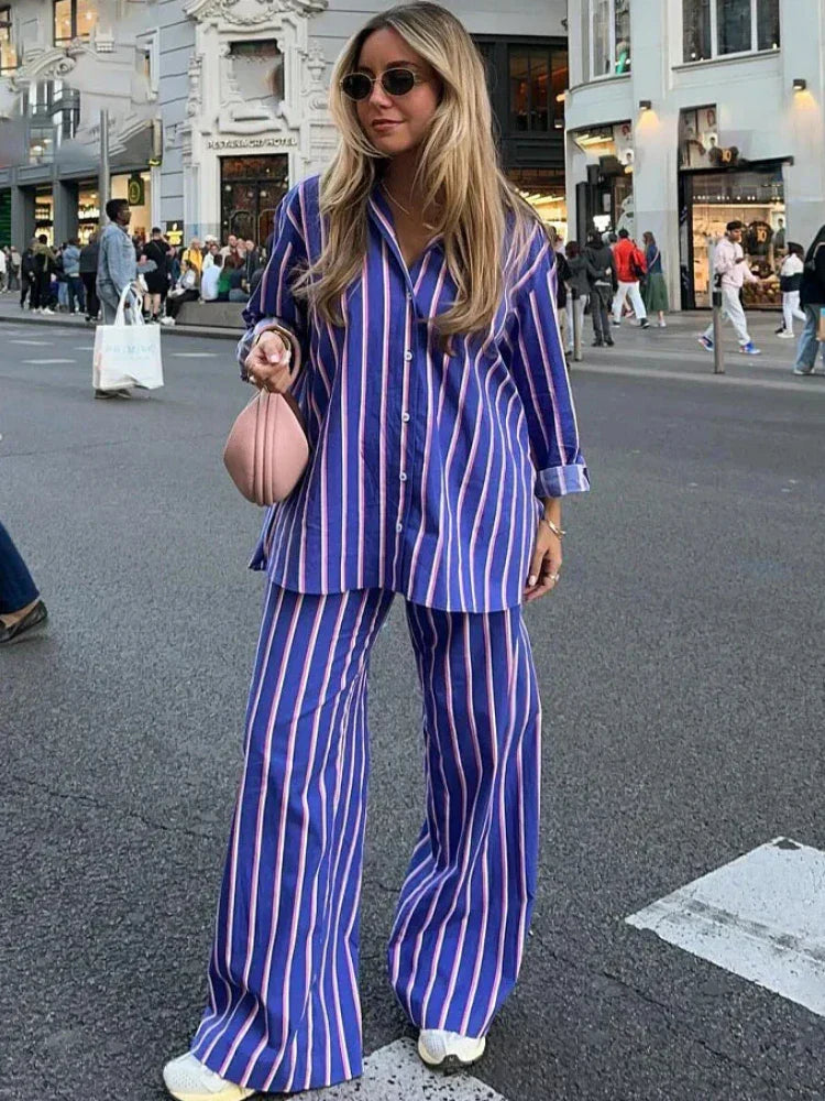 Valenzora | Striped Oversized Set