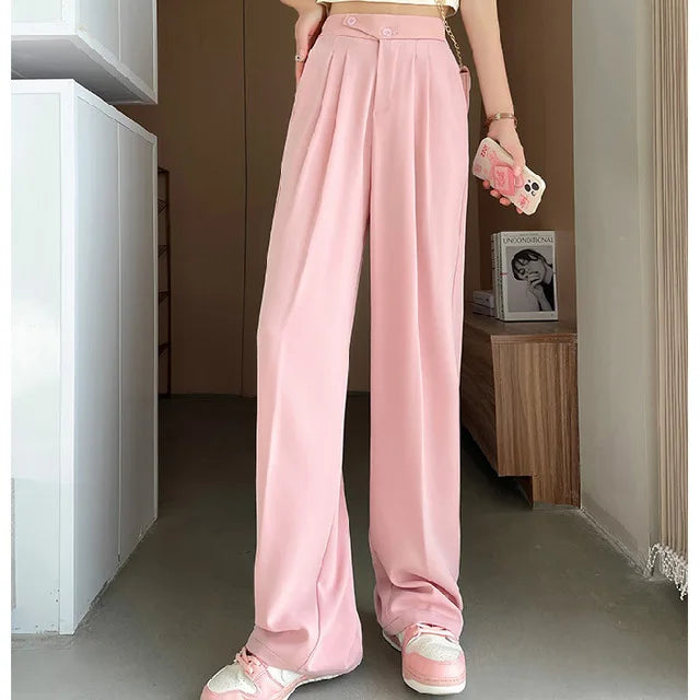 Valenzora - Women's Chic Wide Leg Trousers