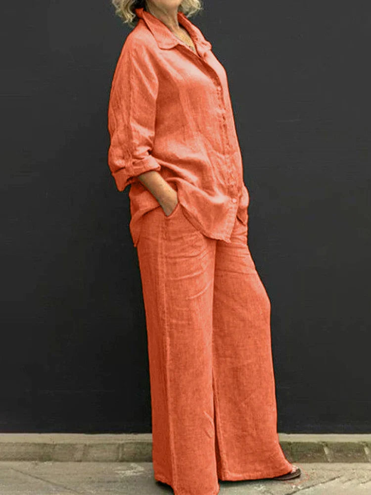 Valenzora | Cotton-linen set for women