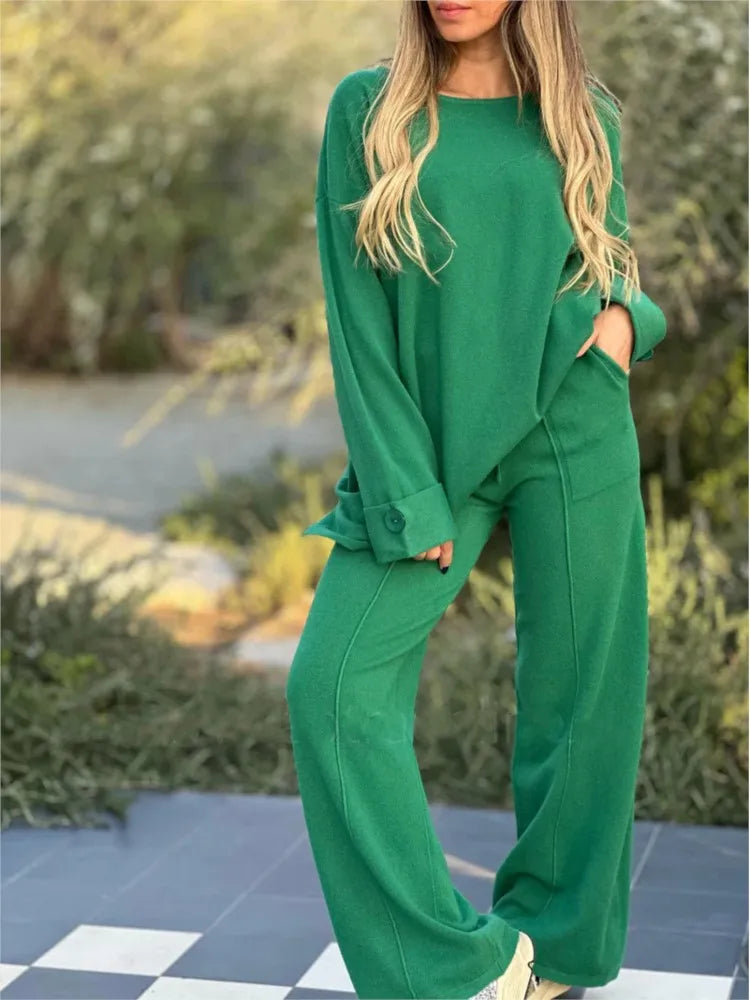 Valenzora | Lässiges 2-teiliges Set aus T-Shirt und Hose – Bequem und stilvoll für Alltag und Freizeit