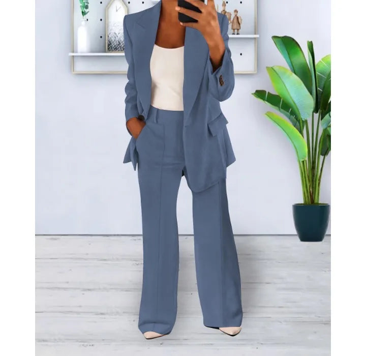 Valenzora | Elegant trouser suit and jacket set for women