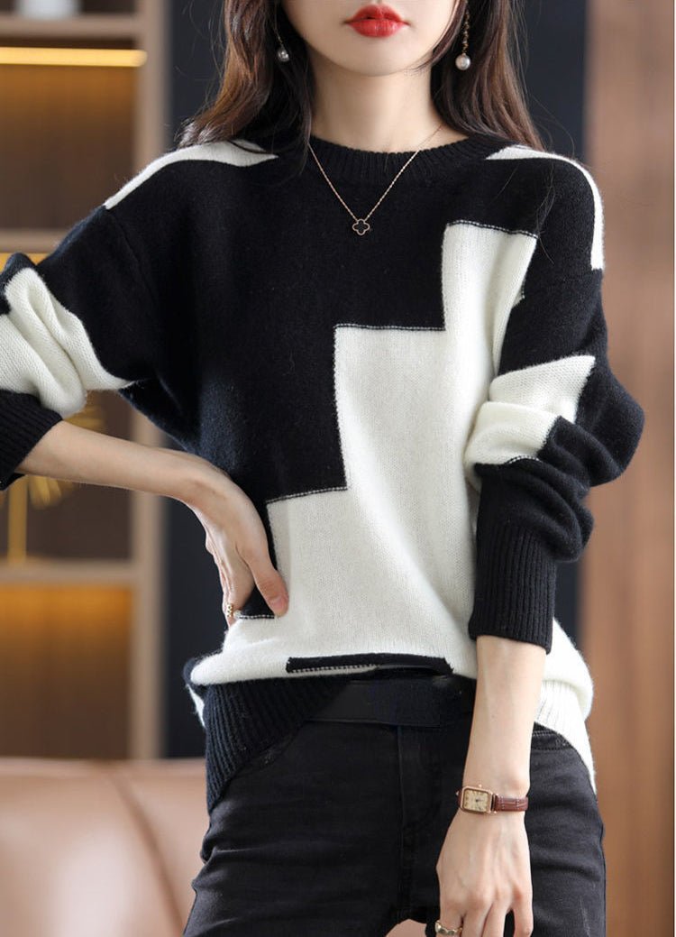 Valenzora - Gestrickter Freizeitpullover - Gemütlicher Strickpullover für Damen