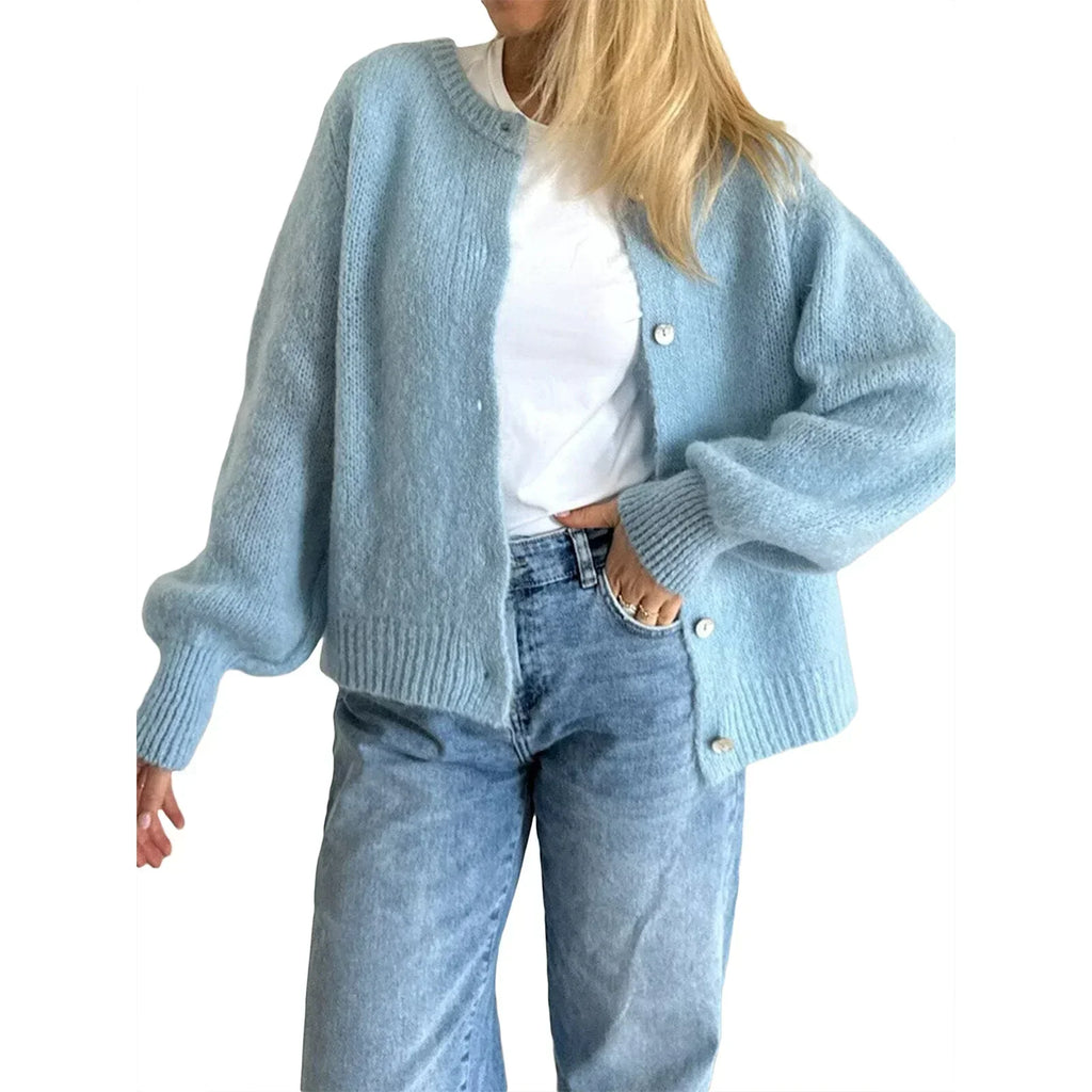 Valenzora | Long-sleeved knit cardigan