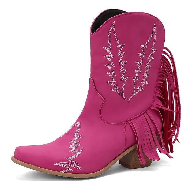Valenzora | Cowboystiefeletten mit Fransenquaste
