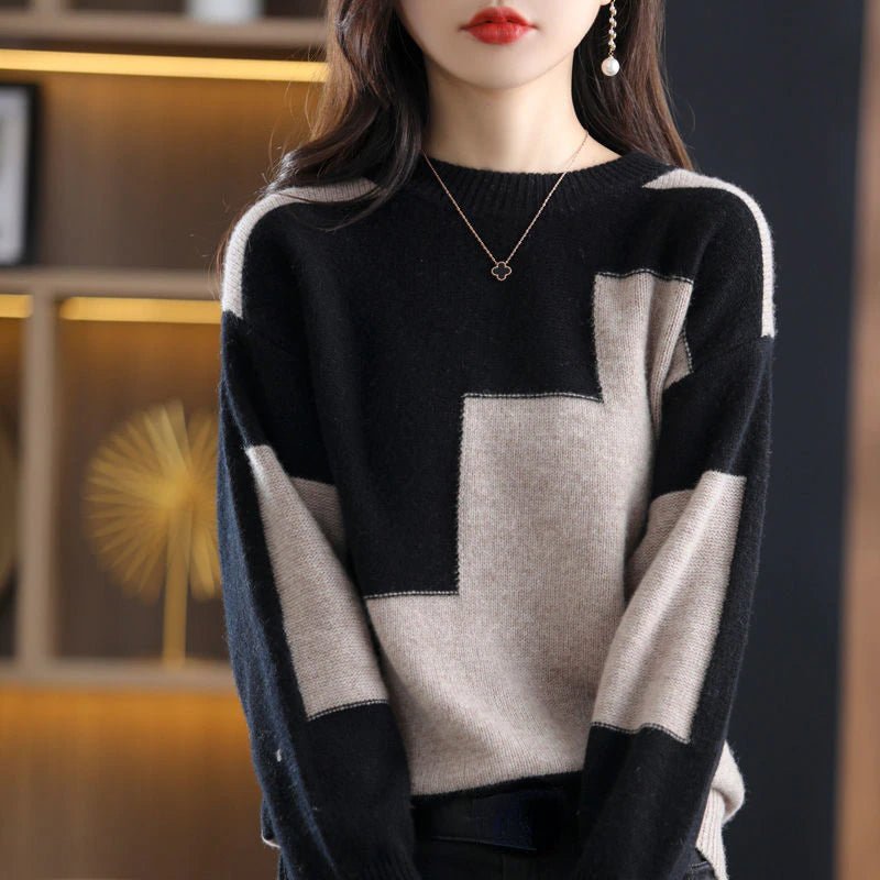 Valenzora - Gestrickter Freizeitpullover - Gemütlicher Strickpullover für Damen