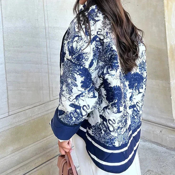Valenzora | Elegant printed jacket for women