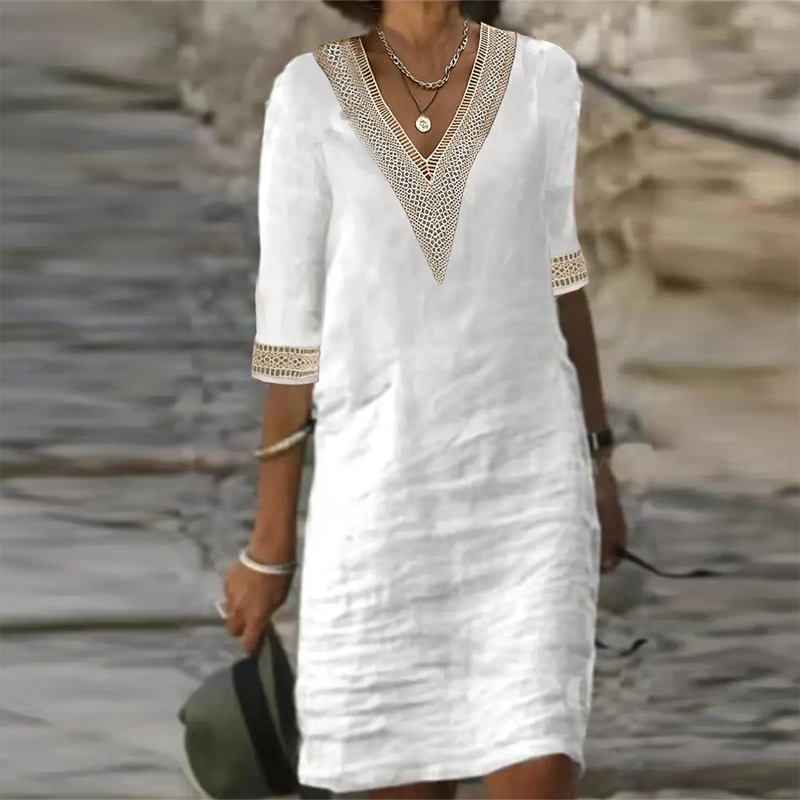 Valenzora | Stylish linen summer dress for women