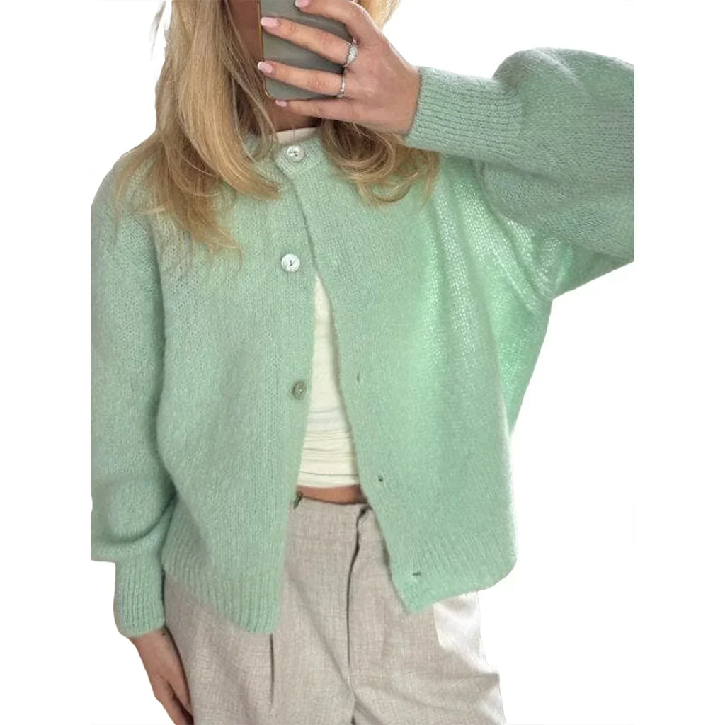 Valenzora | Long-sleeved knit cardigan