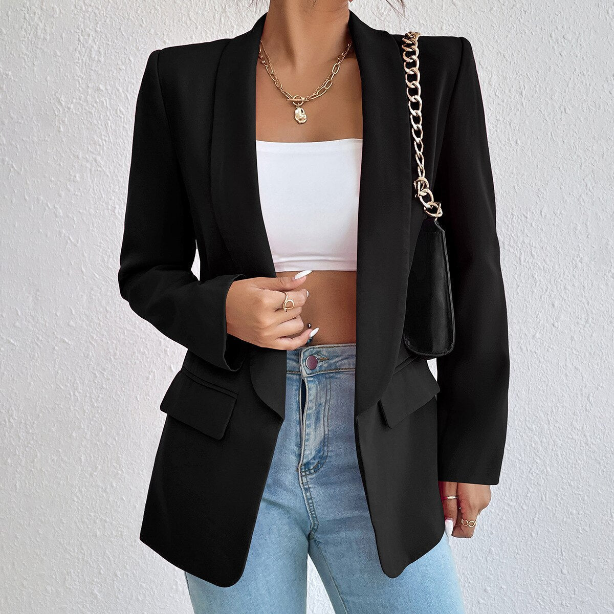 Valenzora Classic Combi Kaschmir: Damen-Frühlingsjacke für Büro und Freizeit
