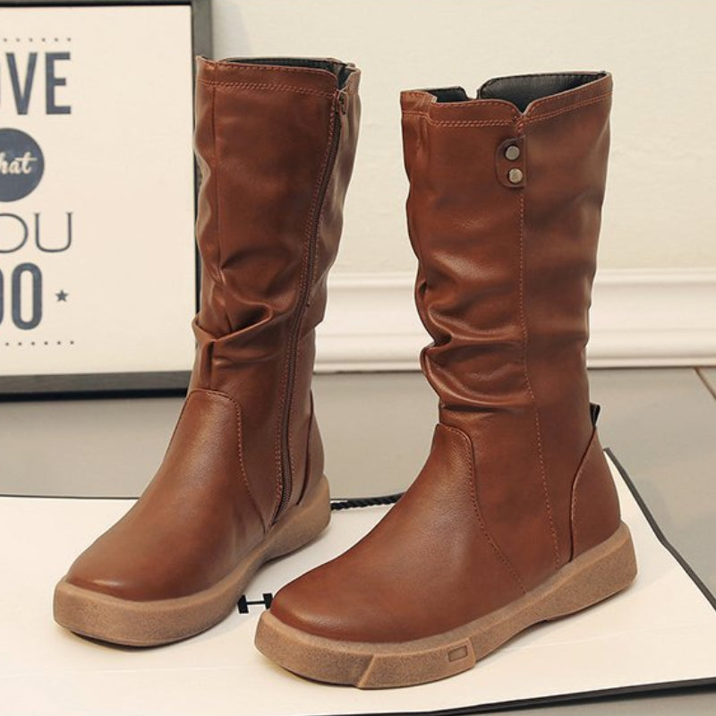 Valenzora | Leder-Winterstiefel 100 % wasserdicht