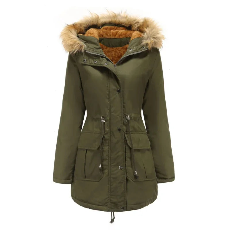 Valenzora – Langer Parka mit Fell