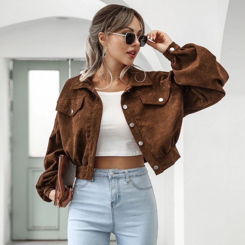 Valenzora | Stylische Cordjacke für Damen