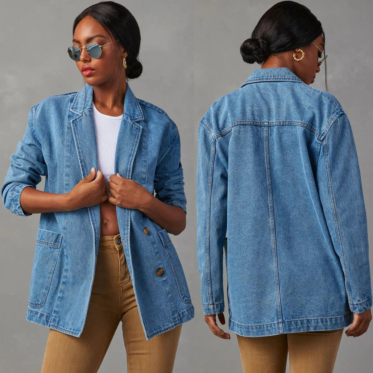 Valenzora | Stylischer Jeansblazer
