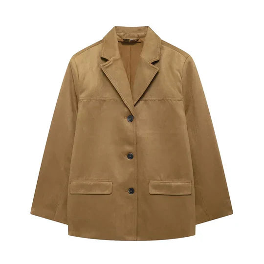 Valenzora | Retro braune Damenjacke
