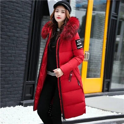 Valenzora – Damen-Winterparka – Warmer Mantel mit großer Kapuze und Fellkragen