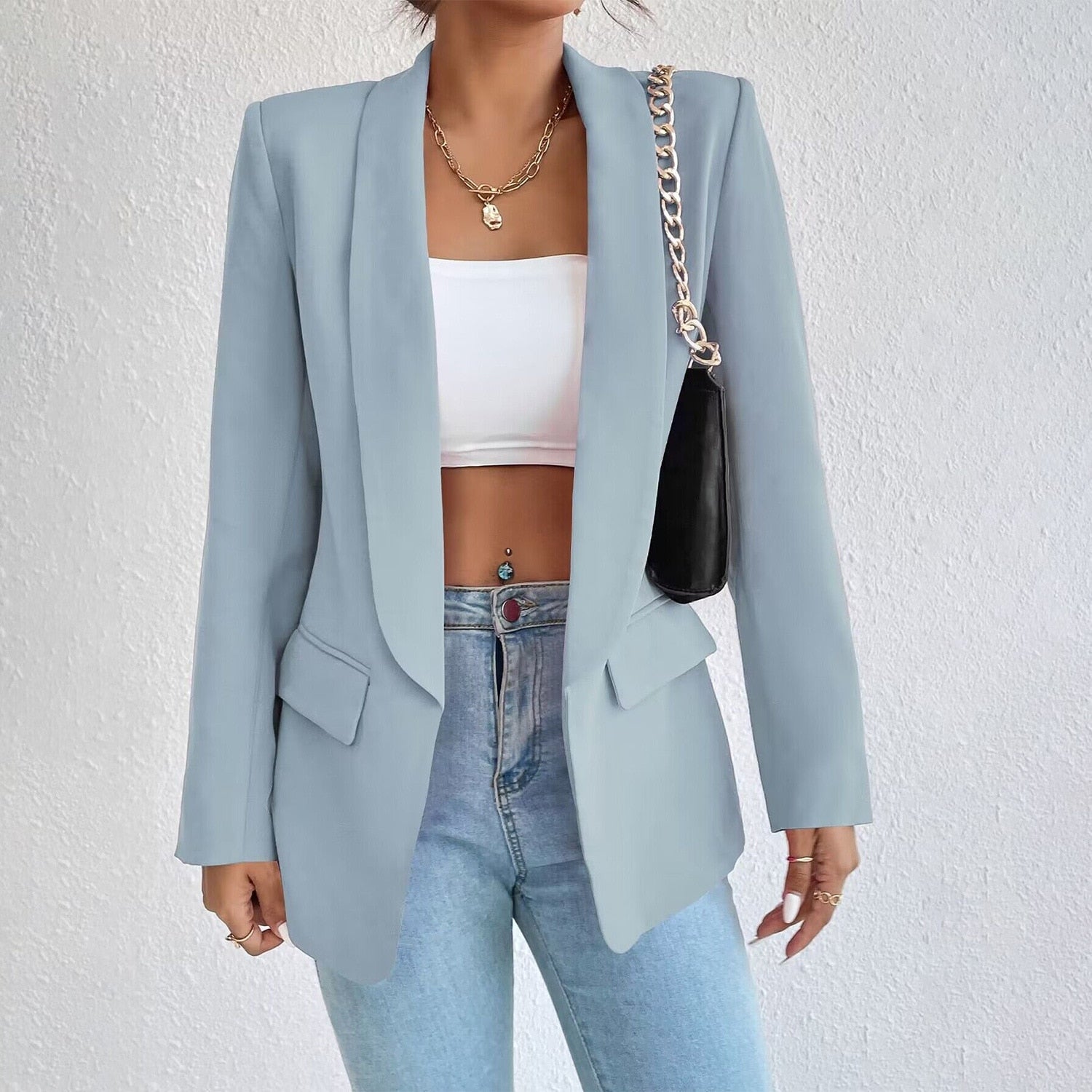 Valenzora Classic Combi Kaschmir: Damen-Frühlingsjacke für Büro und Freizeit