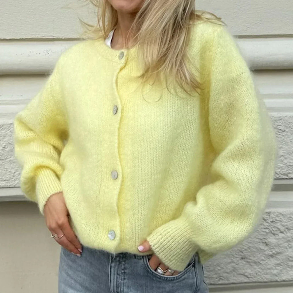 Valenzora | Long-sleeved knit cardigan