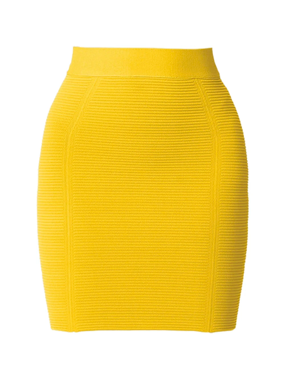 Valenzora | Gelber sexy Bodycon Minirock für Damen aus Viskose, Bandage, Mode, Nachtclub, Partykleidung, hohe Qualität