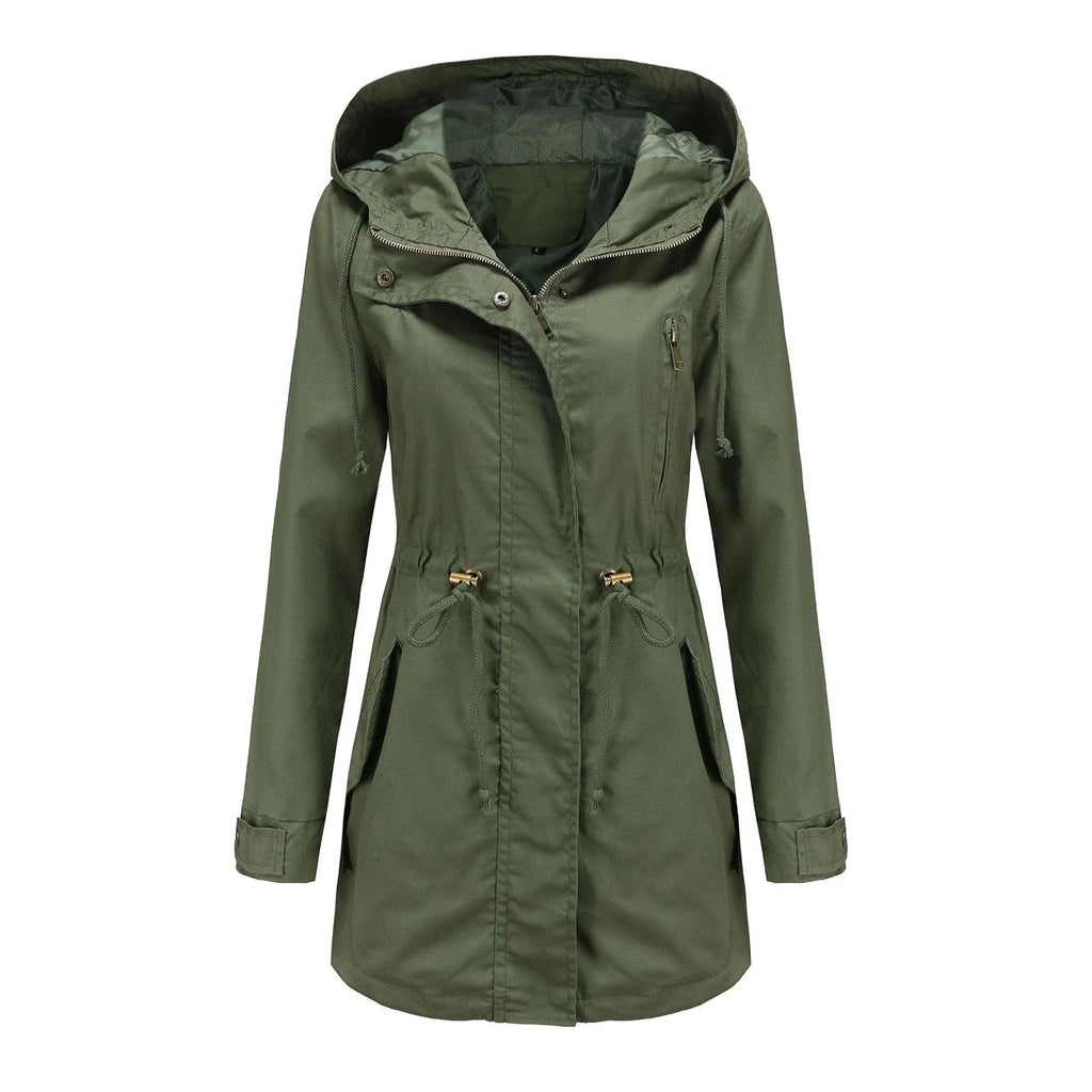 Valenzora Elegante Wasserdichte Outdoor-Regenjacke für Damen | Perfekt für Outdoor-Aktivitäten