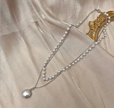 Valenzora | Perlen-Choker-Halskette mit Herz für Frauen