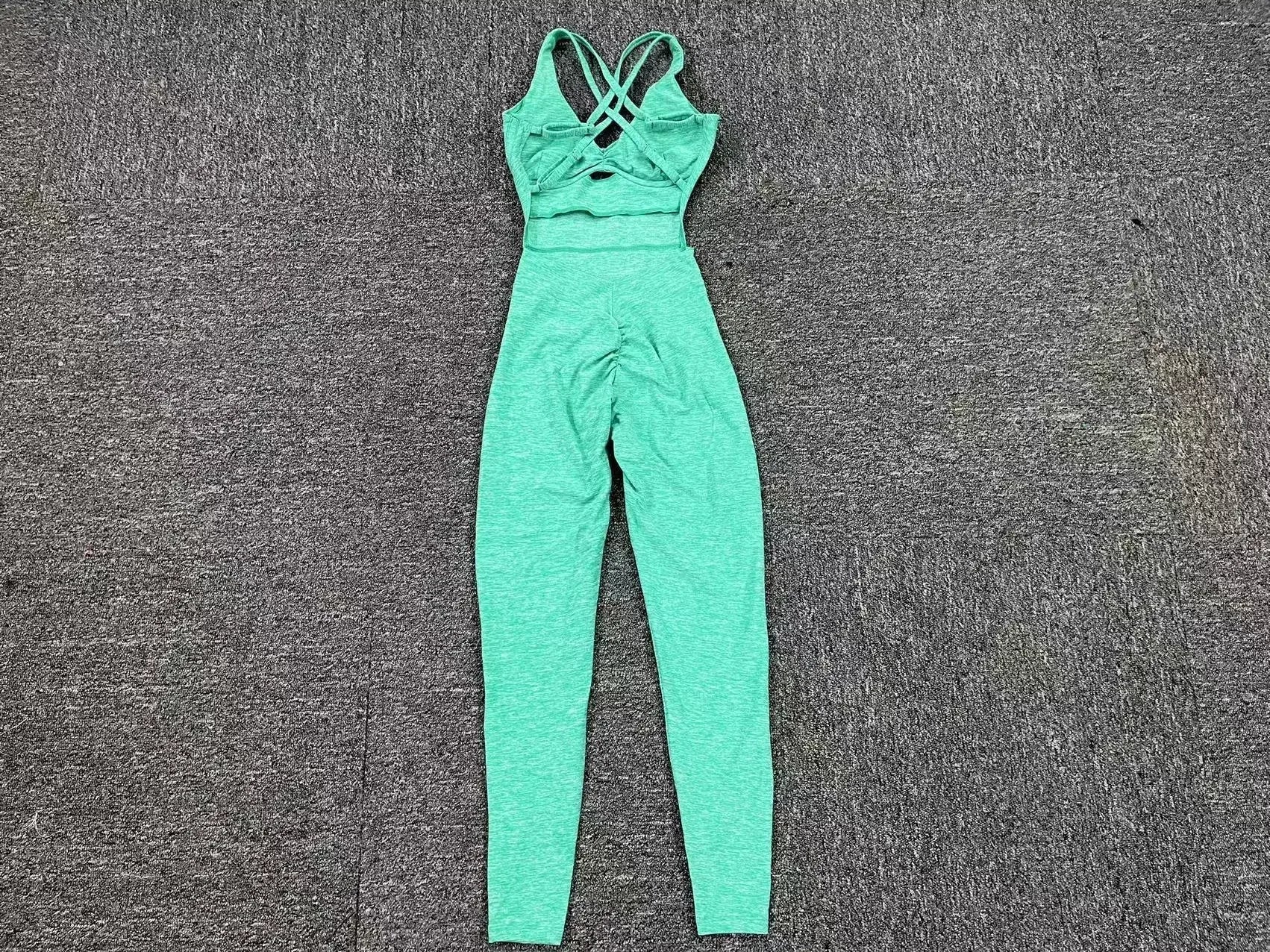 Valenzora | Sporty Jumpsuit Women's Sportswear Push-Up Gym Set Women's Fitness Overall Lycra Sports Outfit for Women Sportswear Yoga Clothing Pink