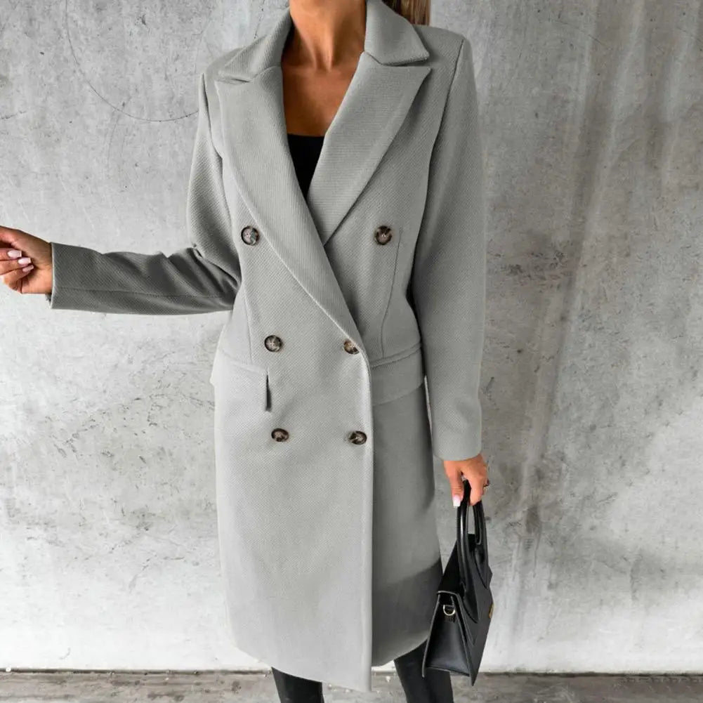 Valenzora | Eleganter langer Mantel für Frauen