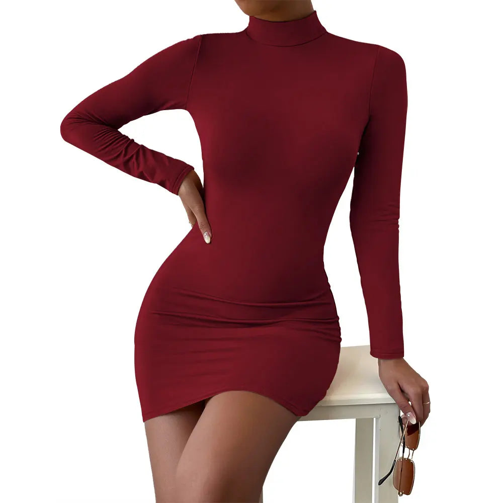 Valenzora | Figurbetontes Minikleid mit langen Ärmeln