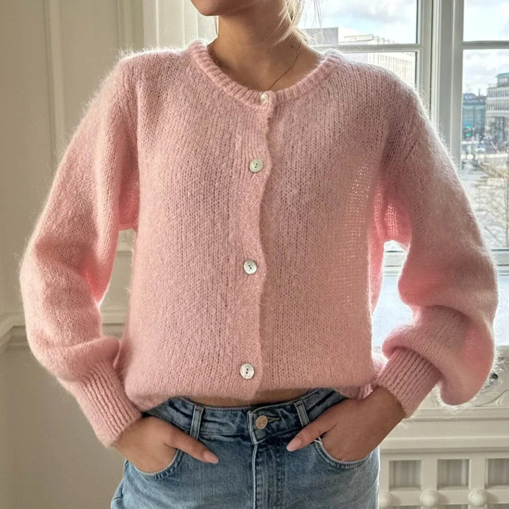 Valenzora | Long-sleeved knit cardigan