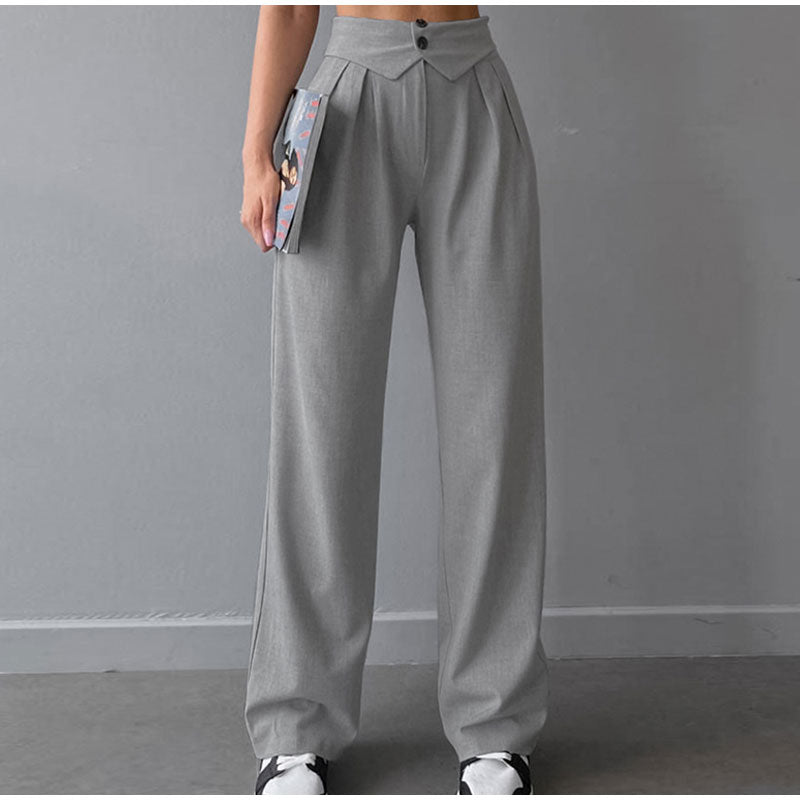 Valenzora | Stylish high-waisted trousers with pleats
