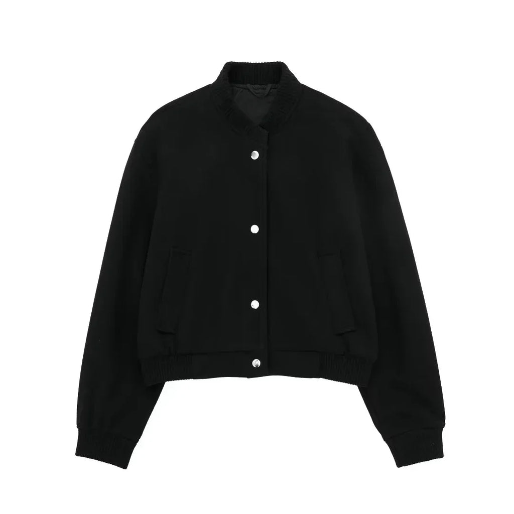 Valenzora | Stylish cropped bomber jacket