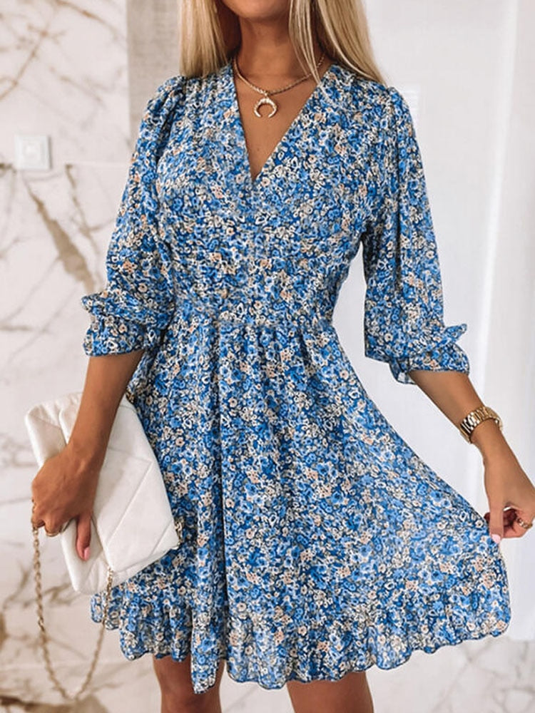Sunspark™ - Sexy summer dress with V-neck