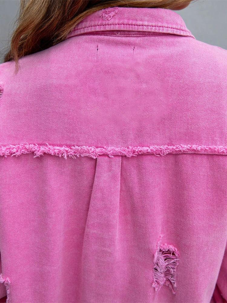 Valenzora | Casual oversized denim jacket