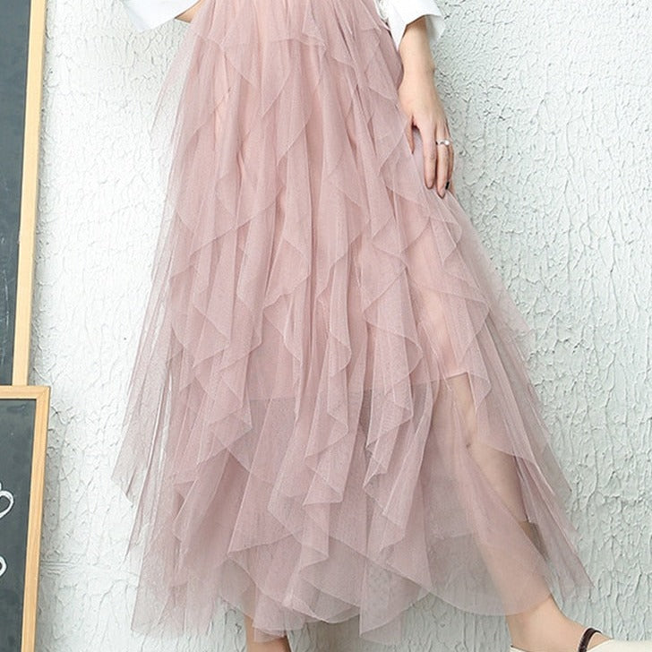 Valenzora High Waist Pleated Skirt