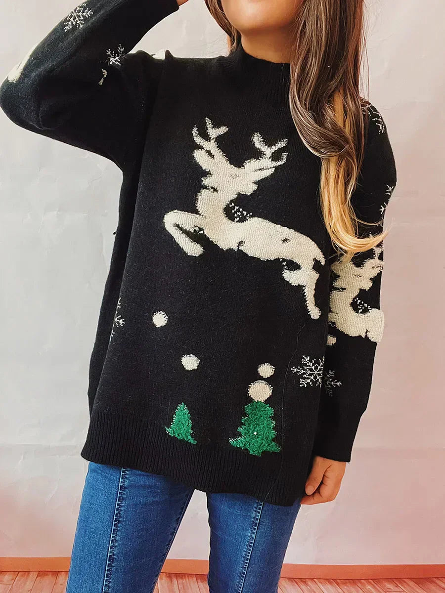 Valenzora - Ugly Christmas sweater - High neck and long sleeves