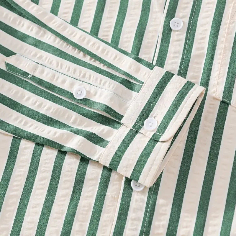 Valenzora | Stylish striped button-down shirt