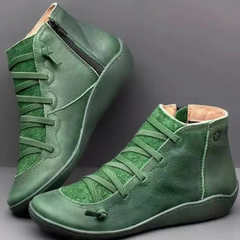 Valenzora - Damen Stiefeletten aus PU-Leder