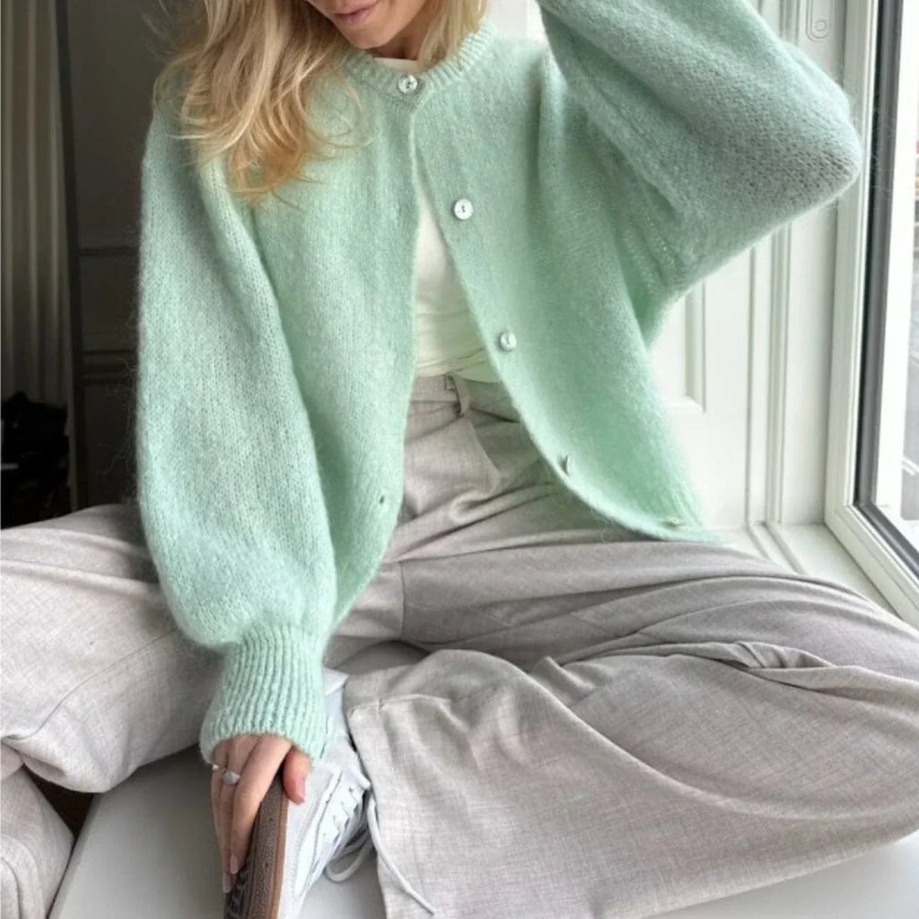 Valenzora | Long-sleeved knit cardigan