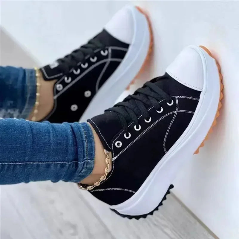 Valenzora | Leinwand-Sneakers zum Schnüren für die Freizeit