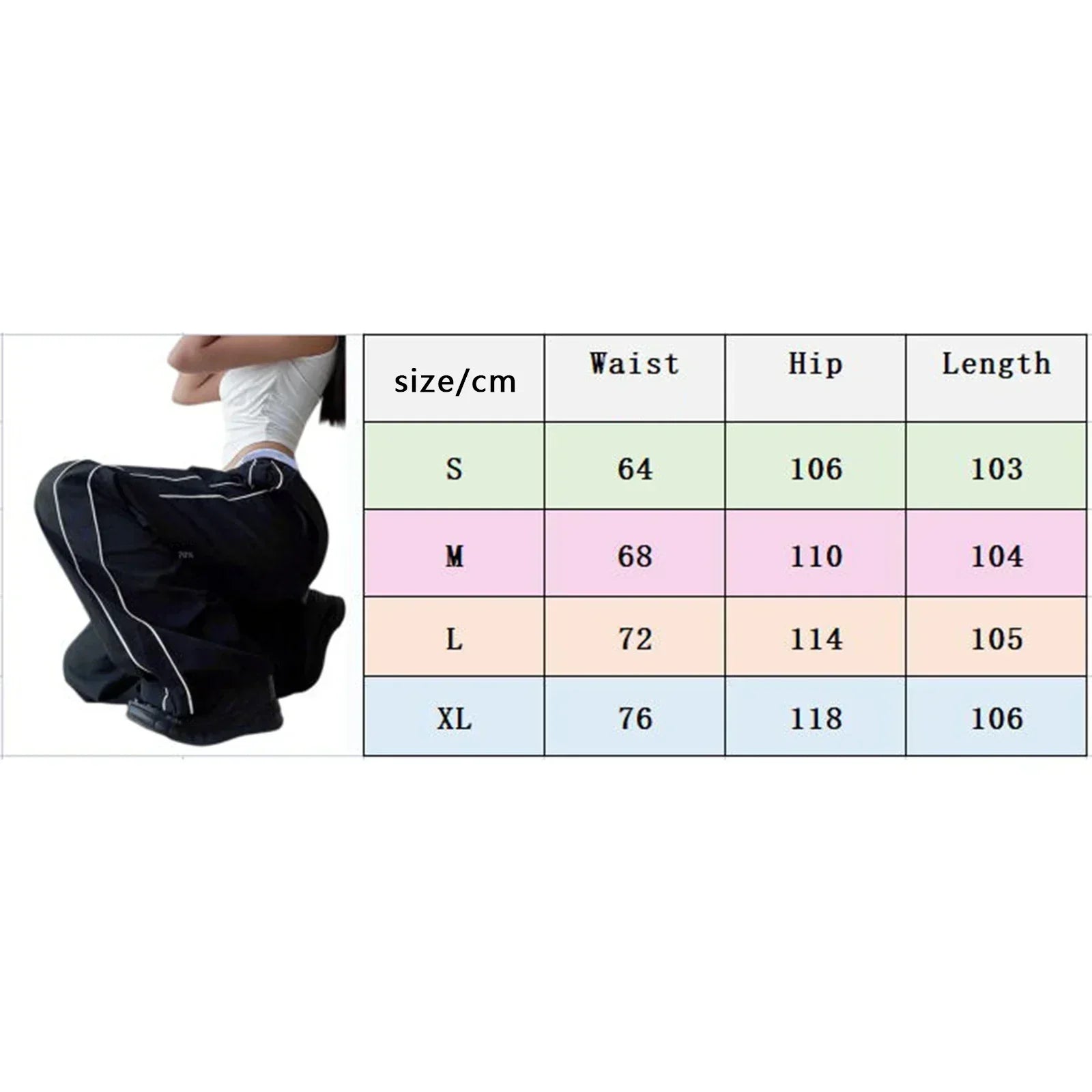 Valenzora | Damen Y2K Cargohose mit elastischem Bund, locker sitzende, unifarbene Jogginghose, Trainingshose mit Taschen, Streetwear