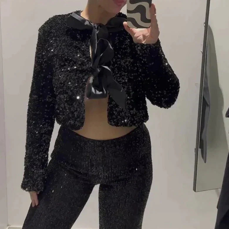Valenzora | Glitzernde Jacke im neuesten Modestil