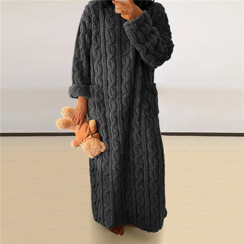 Valenzora | Fleece Teddy Dress
