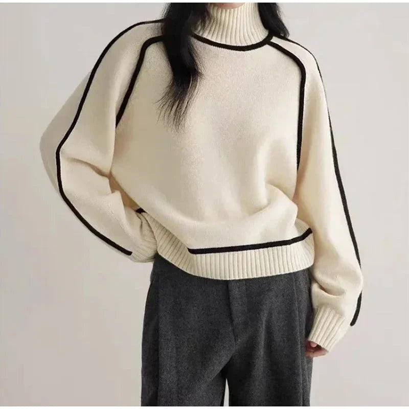 Valenzora | Warm women's turtleneck sweater || winter