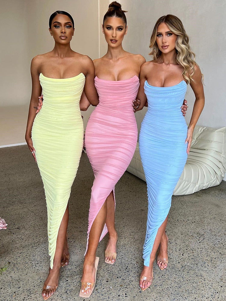 Valenzora | Strapless Maxi Dress