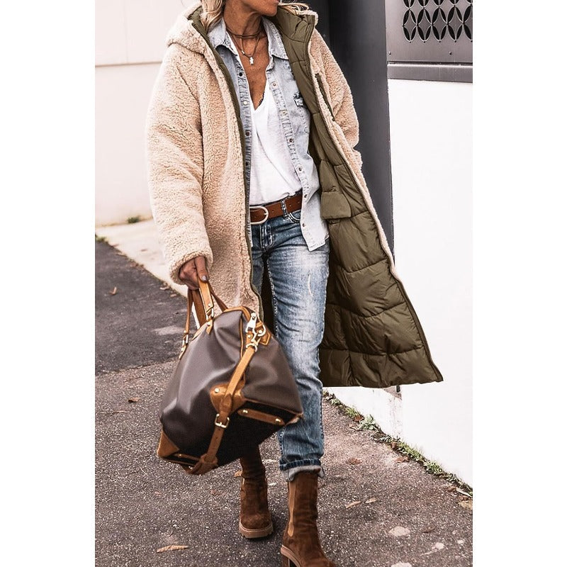 Valenzora | Double-breasted reversible jacket for women